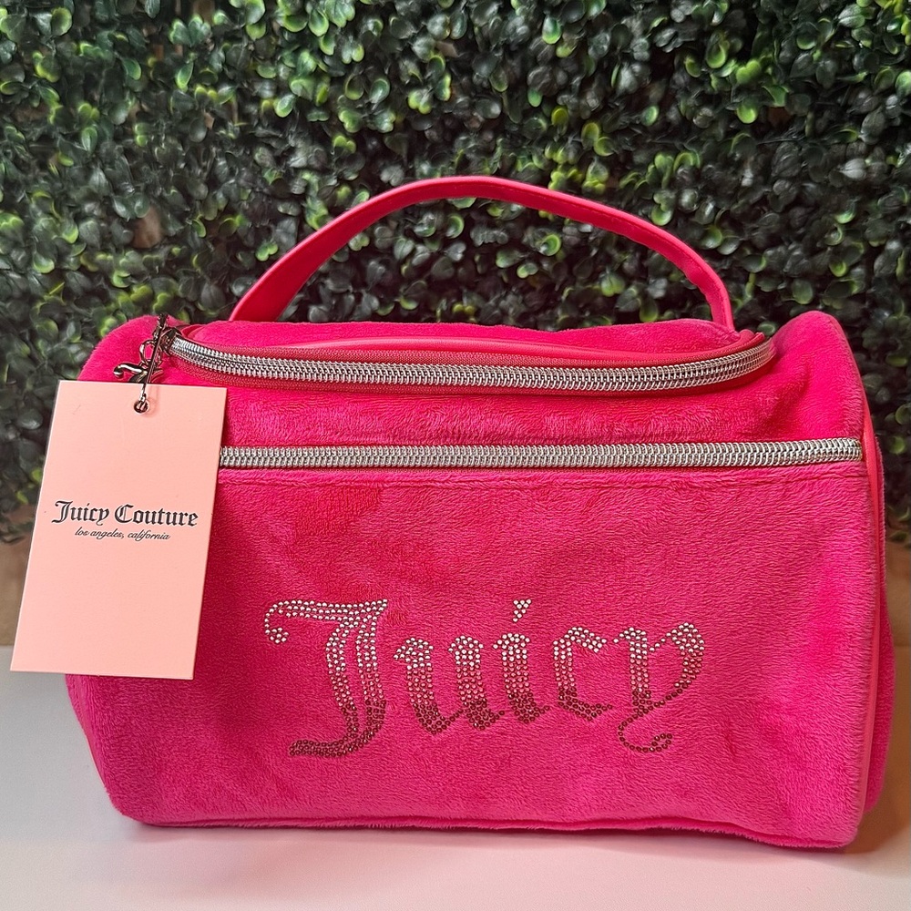 Juicy Couture Pink & Silver Makeup Bag (NEW)
